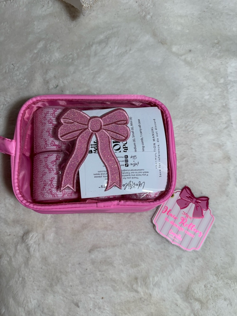 Coquette 34 pc hair rollers with storage case